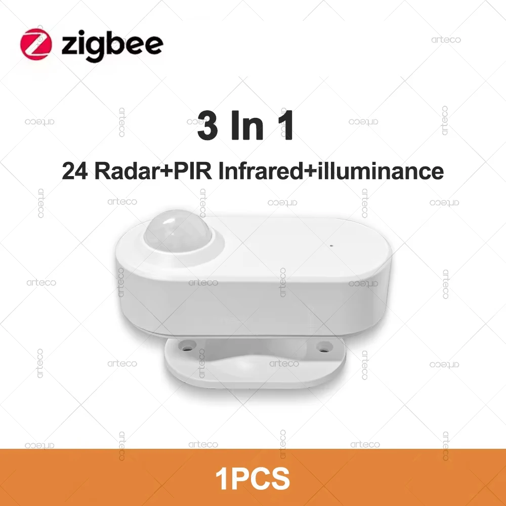 

Датчик присутствия человека ZigBee 24G 3 в 1