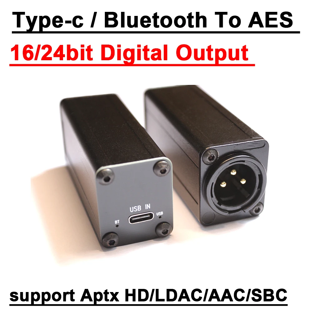 Фото Type-c USB Bluetooth To AES Цифровой интерфейс USB 16/24-битный ПК Телефон OTG To Digital Output Stage Audio Mixer Win10 Mac Android №1