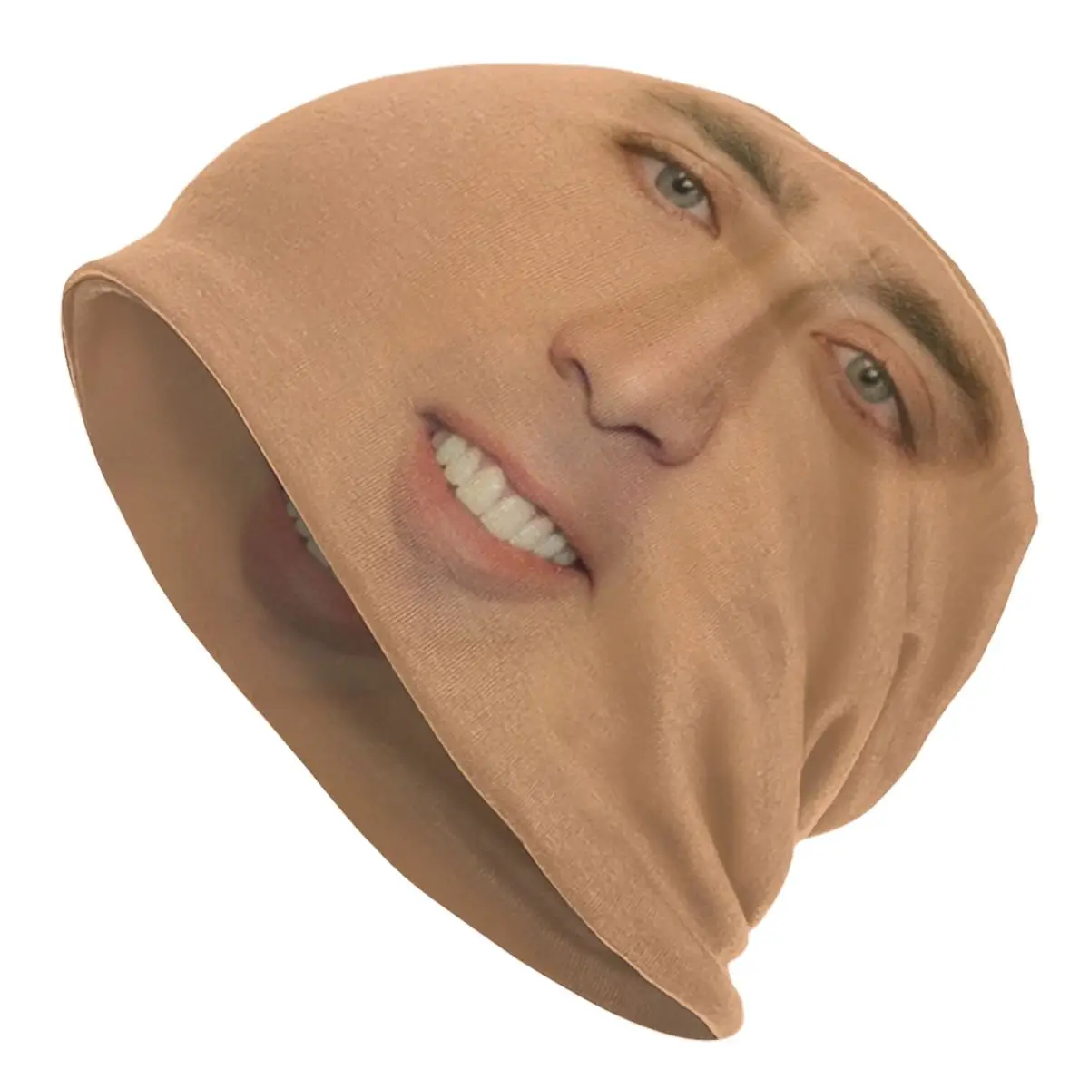 

Nicolas Cage Full Face Bonnet Hat Goth Outdoor Nicolas Funny Meme Skullies Beanies Hat Men's Women's Warm Dual-use Cap
