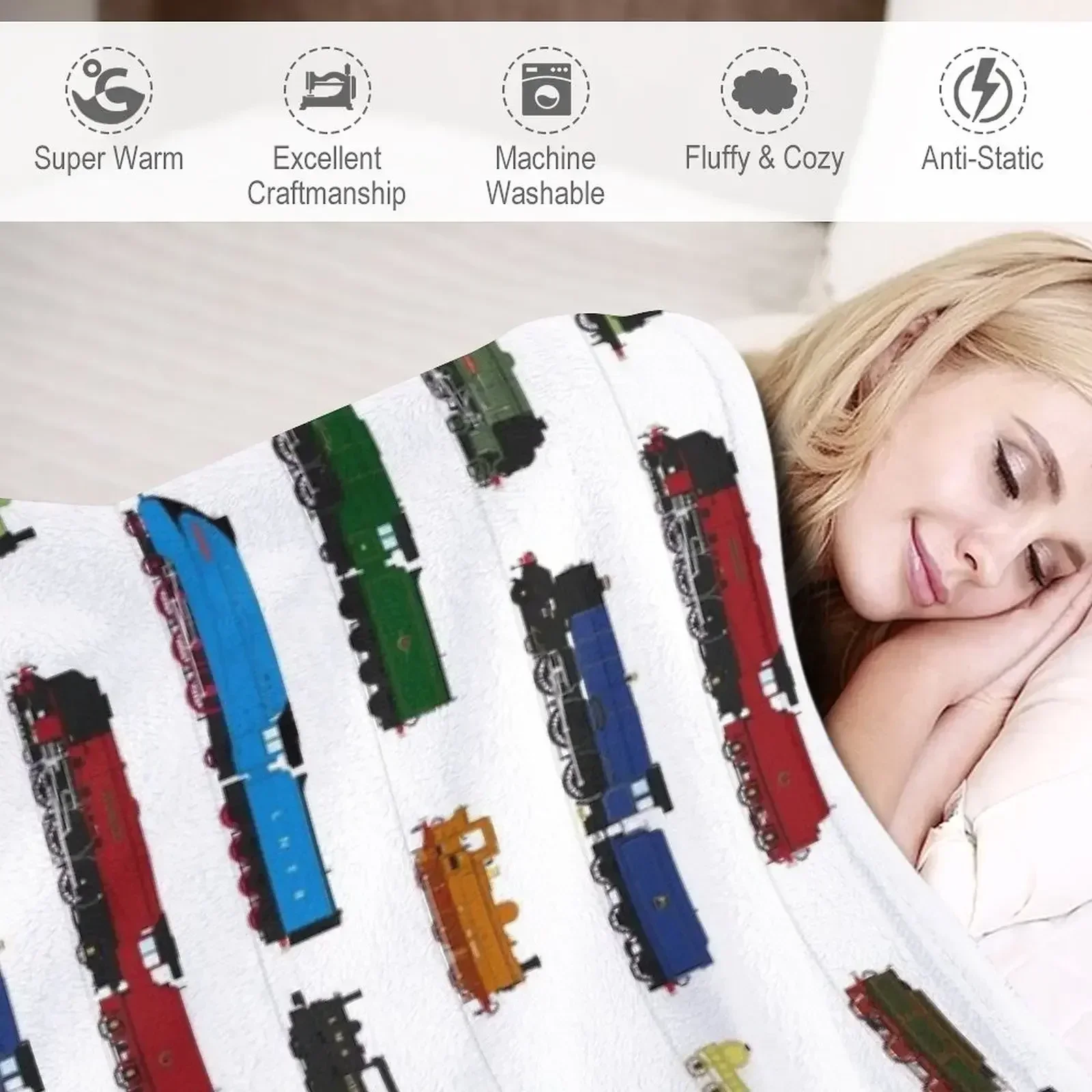 Культовые британские паровые поезда одеяло для косплея аниме одеяла и пледы