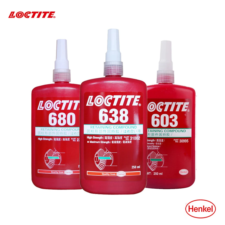 Клеевой состав Loctite 603 620 648 680 для крепления цилиндрических подшипников, уплотнения и заделки с отсутствием доступа к воздуху. Loctite 603 609 638 для фиксации клиренса.