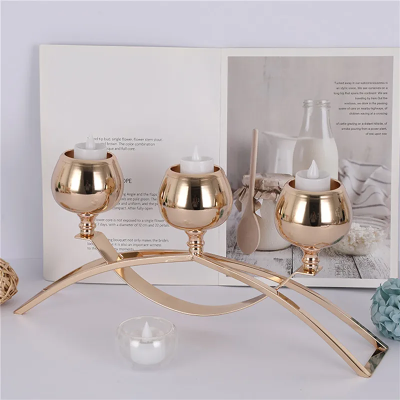 

Подсвечники с 3 руками, Хрустальный подсвечник с арочным мостиком, подсвечники, чаша, подсвечники, романтическое украшение для дома, Свадебн...