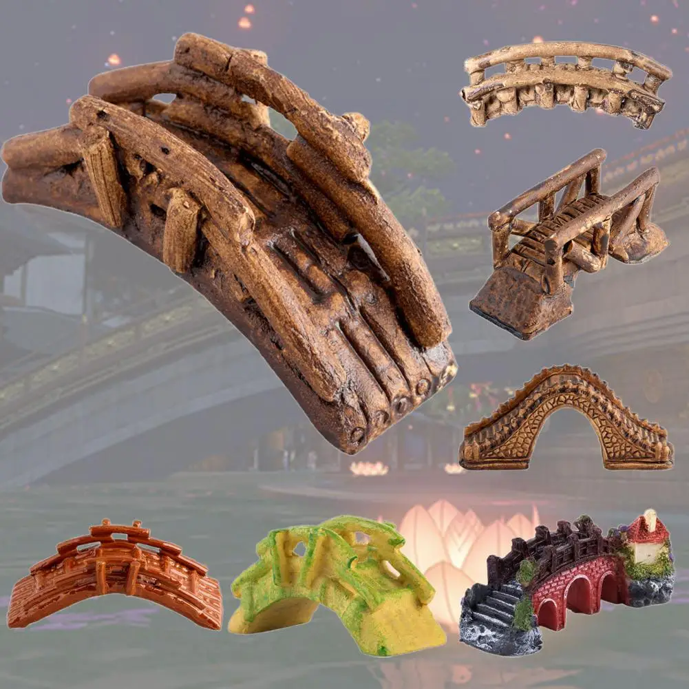 

Привлекательное бамбуковое украшение моста, прочный декоративный аксессуар, архистическое ручное изготовление моста, реалистичное украше...