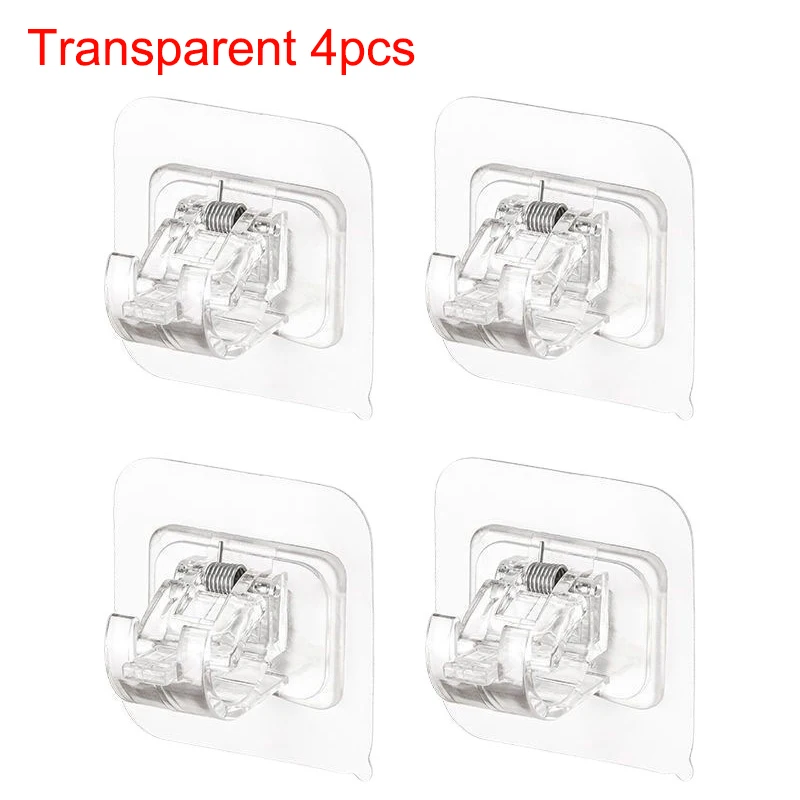 

2/4 Шт. Настенный Держатель Для Карниза, Экологически Чистая Пластиковая Регулируемая Подставка Для Карнизов, Фиксированный З...