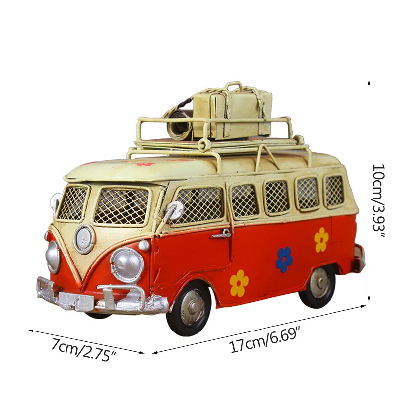 Винтажная металлическая модель автомобиля в стиле ретро многофункциональный