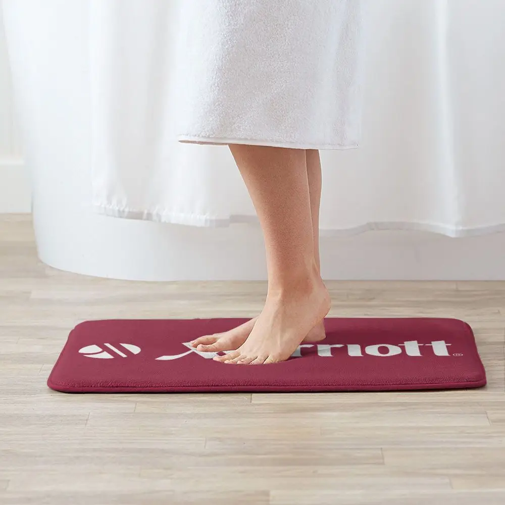 Фото НОВЫЙ коврик MARRIOTT, напольный коврик для дома, супер мягкий впитывающий коврик для двери ванной комнаты, коврик для входа на дверь №4