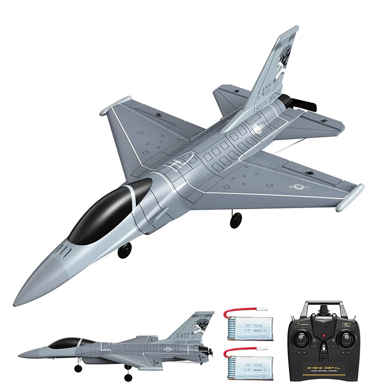 

F16 4CH RC Plane 2.4G Remote Control Aircraft 6-Axis Gryo One-key Stunt Fixed Wing F22 RC Fighter Model Foam Toys for Boys