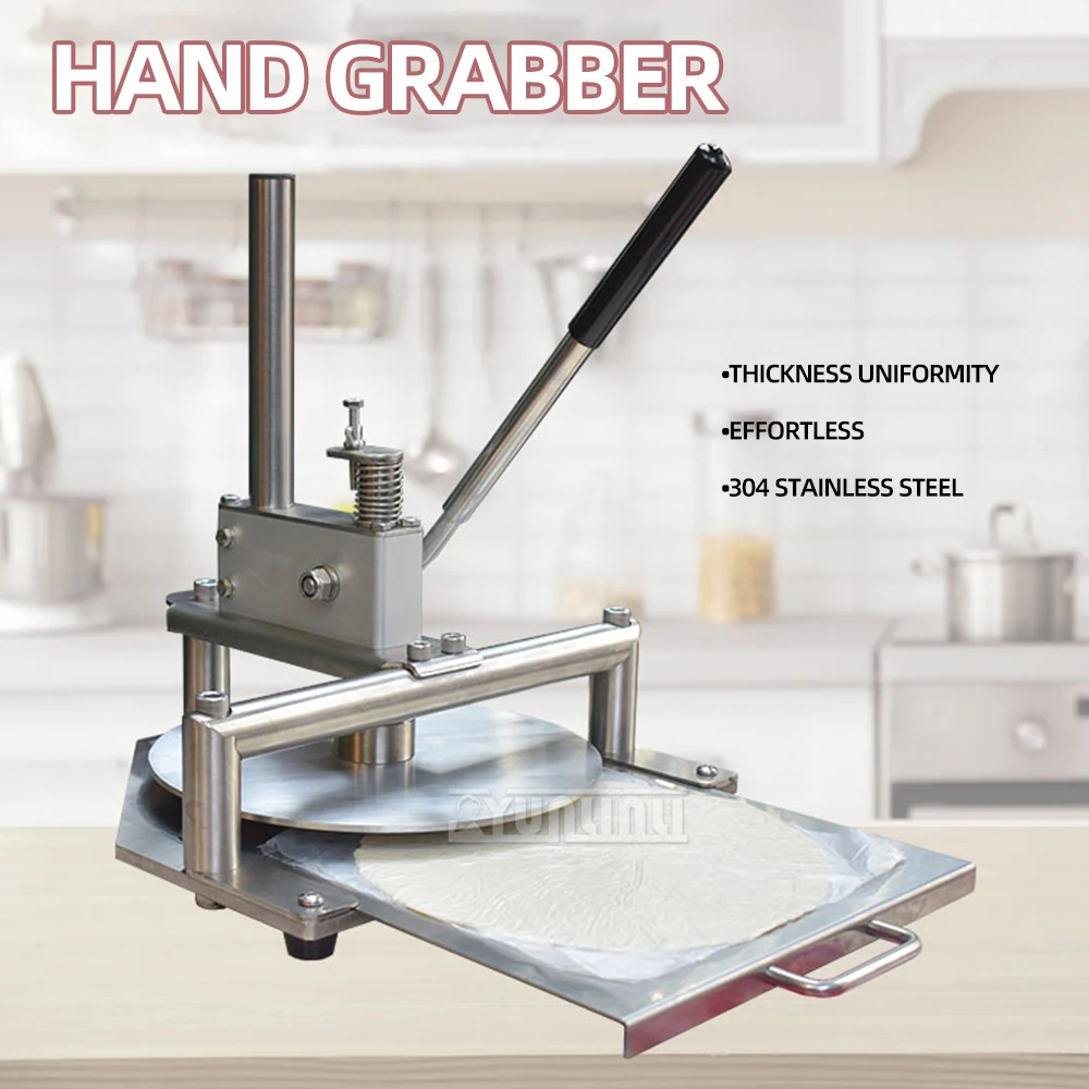 Ручной пресс для теста для пиццы, 20 см, машина для выравнивания теста ...