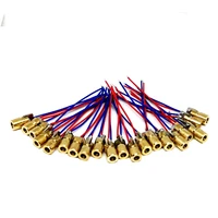 20pcs 5v 650nm 5mw red dot laser head red laser diode laser tube with leads head outer diameter 6mm