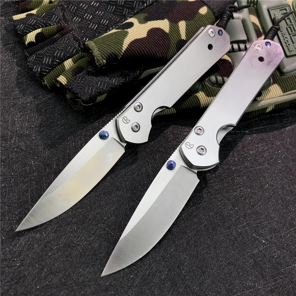 

Chris Reeve Pocket EDC Folding Knife 5cr15mov Blade All Steel Handle Outdoor Camping Sharp Fruit Knives Tactical Hunting Tools
