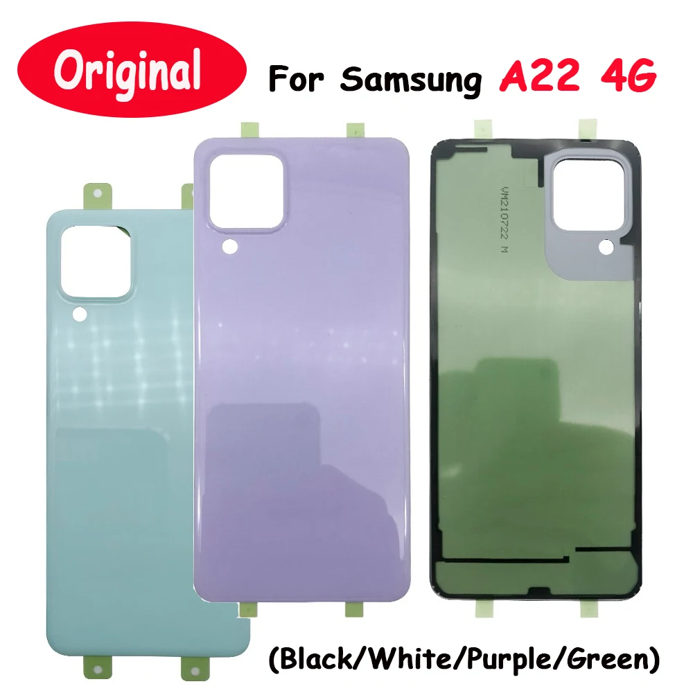 

Original For Samsung Galaxy A22 4G Back Battery Cover Door Rear Housing Case Replacement Parts With Tools
