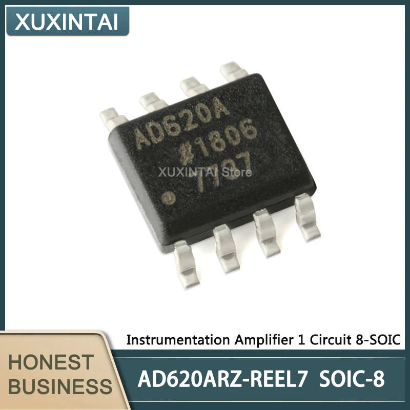 

10Pcs/Lot New Original AD620ARZ-REEL7 AD620ARZ Instrumentation Amplifier 1 Circuit 8-SOIC