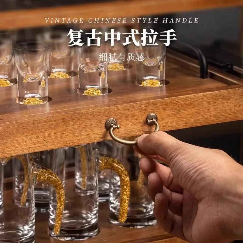 Высококачественные прозрачные белые бокалы для вина набор шкафов хранения из