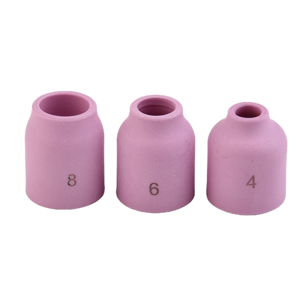 

18pcs Welding plasma Nozzle 2.4mm Accessories Ceramic Consumables Kit Soldering Stubby Gas Lens TIG With Heat Cup