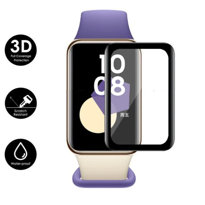 Фото 3D Защитная пленка с закругленными краями для Honor Band 9 Smartband, защитная пленка для экрана Band9 аксессуары для смарт-браслета №1