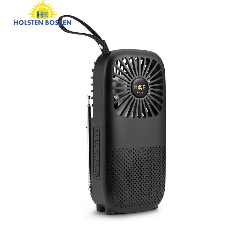 

Electric fan radio three in one mini sound home new creative outdoor Bluetooth speakers support wholesale