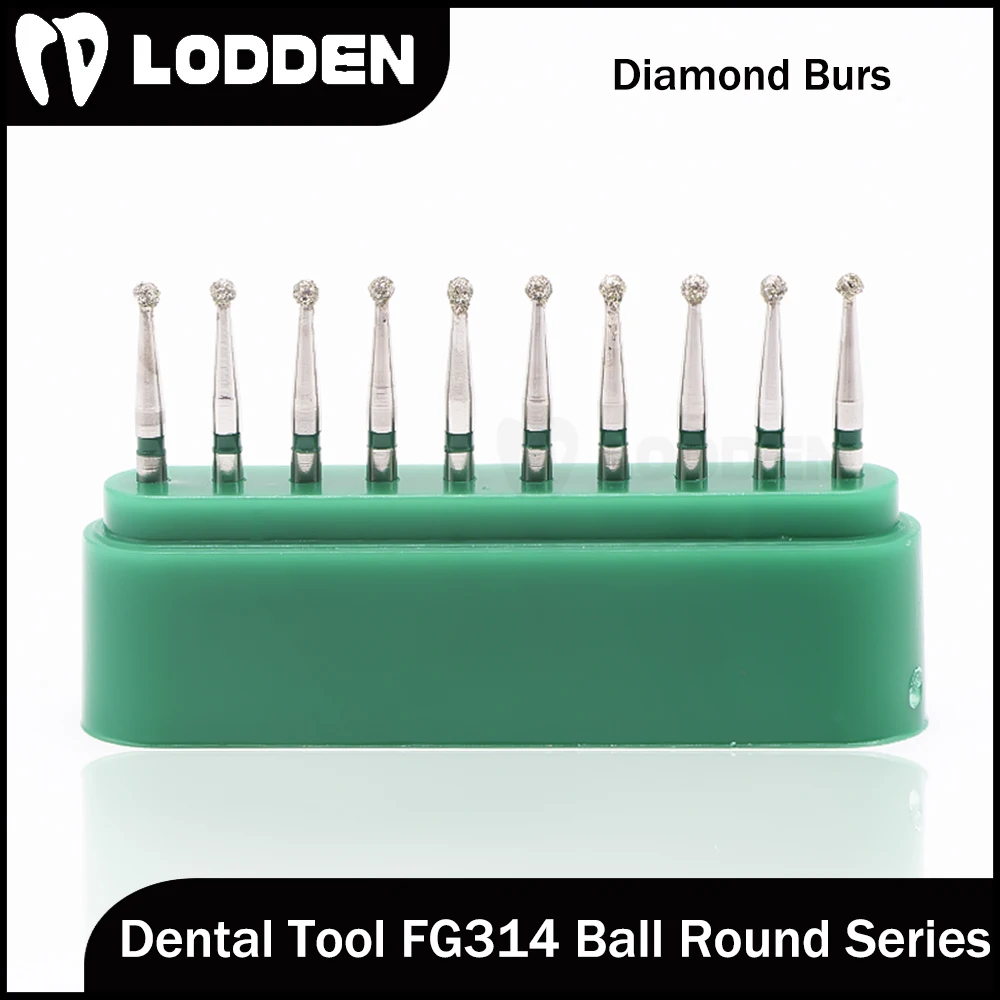 Lodden 10 шт. алмазные боры BR-41C серии FG 314 хвостовик 1 6 мм высокоскоростной наконечник