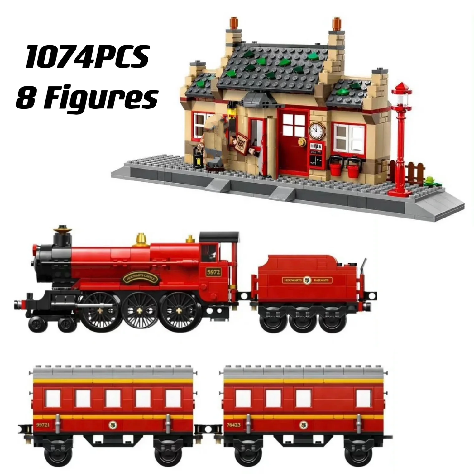 

MOC Creative Ideas Classic Movie 76423 Express Station Dumbledored Office Building Building Blocks Bricks Kids Toys gift 76389