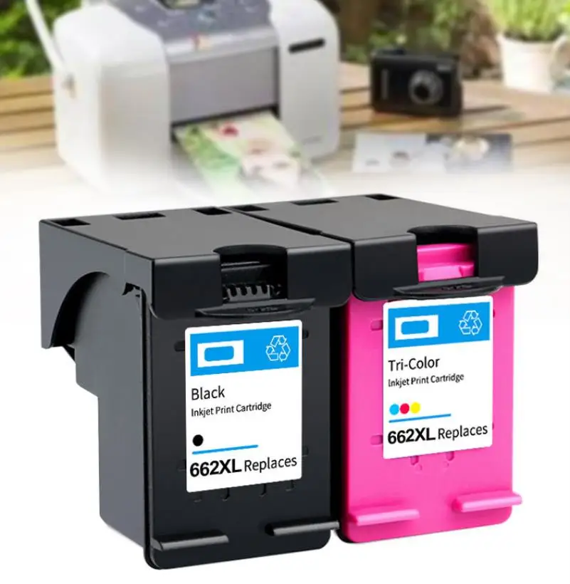 

Ink Cartridge Replacement For HP662XL For Deskjet 1015 1515 2515 2545 2645 3515 Black Cyan Magenta Yellow Color