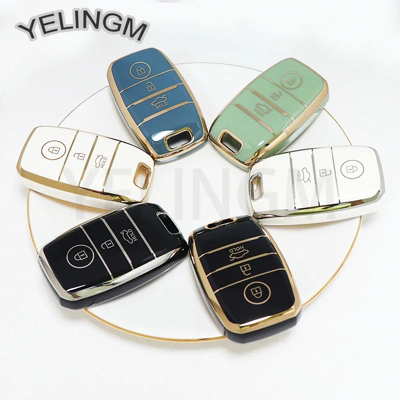 Для Kia RIO 3 4 Hyundai I30 Optima Xceed Ceed 2 Sorento 2011 Forte Niro 2023 Soul 2019 EV6 Sportage Stonic Чехол для ключей от