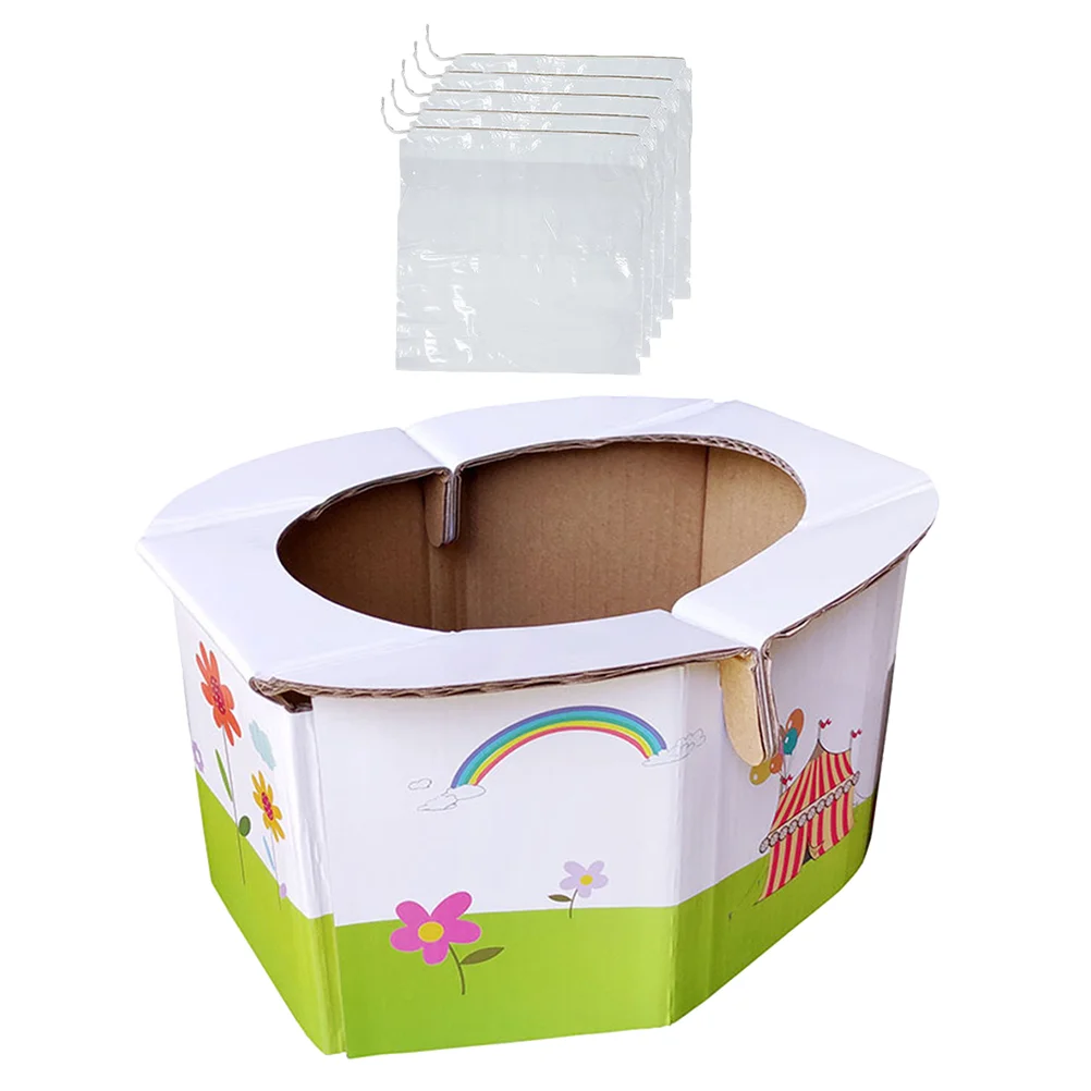 

1 шт. складной детский бумажный горшок портативный детский дорожный горшок для малышей Складное Сиденье для унитаза