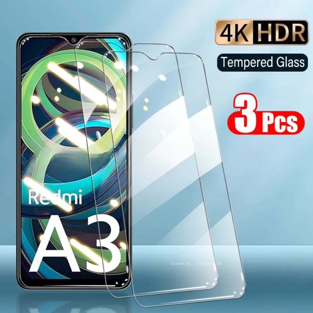 3 шт. закаленные защитные пленки для экрана Xiaomi Plus Redmi A1 A2 A3 9H защитная пленка