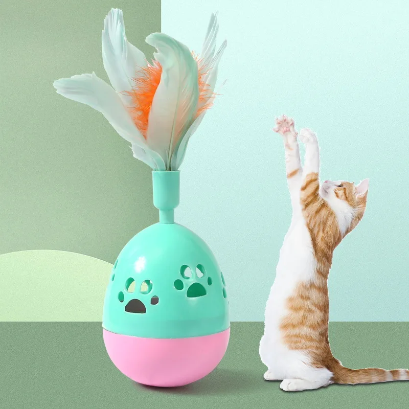 

Tumbler Funny Cat Toy Self-hi Interactive Pet Cat Supplies Buy Four for Super Cheap Feather Wholesales Kitten Toys Accesorios