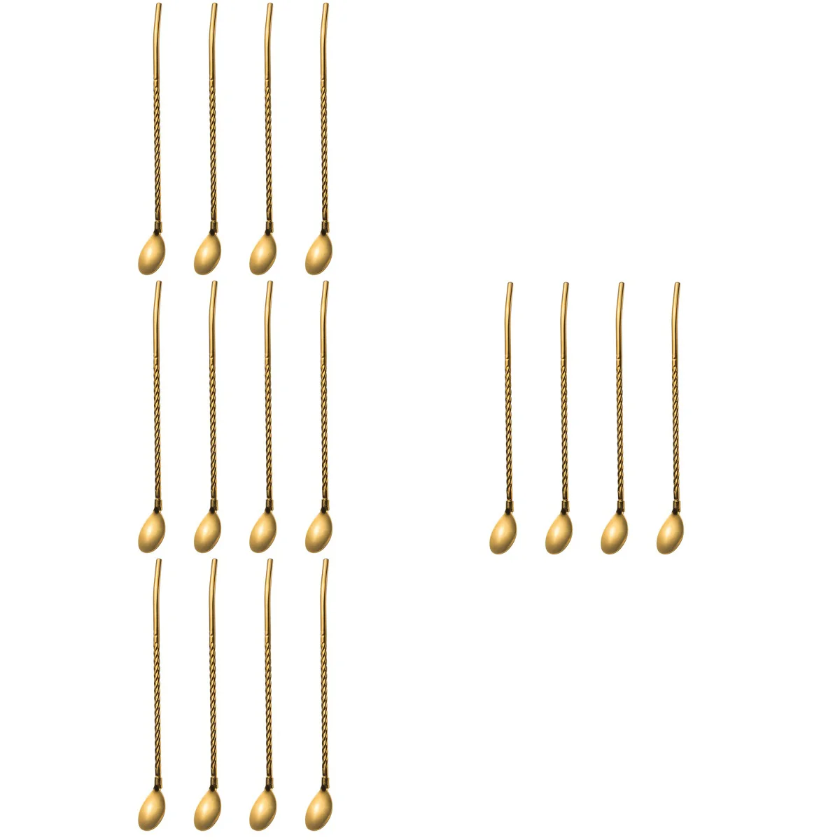 

Spoon Spoons Mixing Teastraw Coffee Cocktail Soup Handlestirring Drinks Steel Small Drinking Stainless Teaspoons Ice Eating