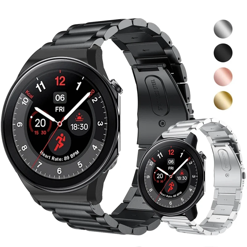 Ремешок для часов OnePlus Watch 2 браслет из нержавеющей стали смарт-часов