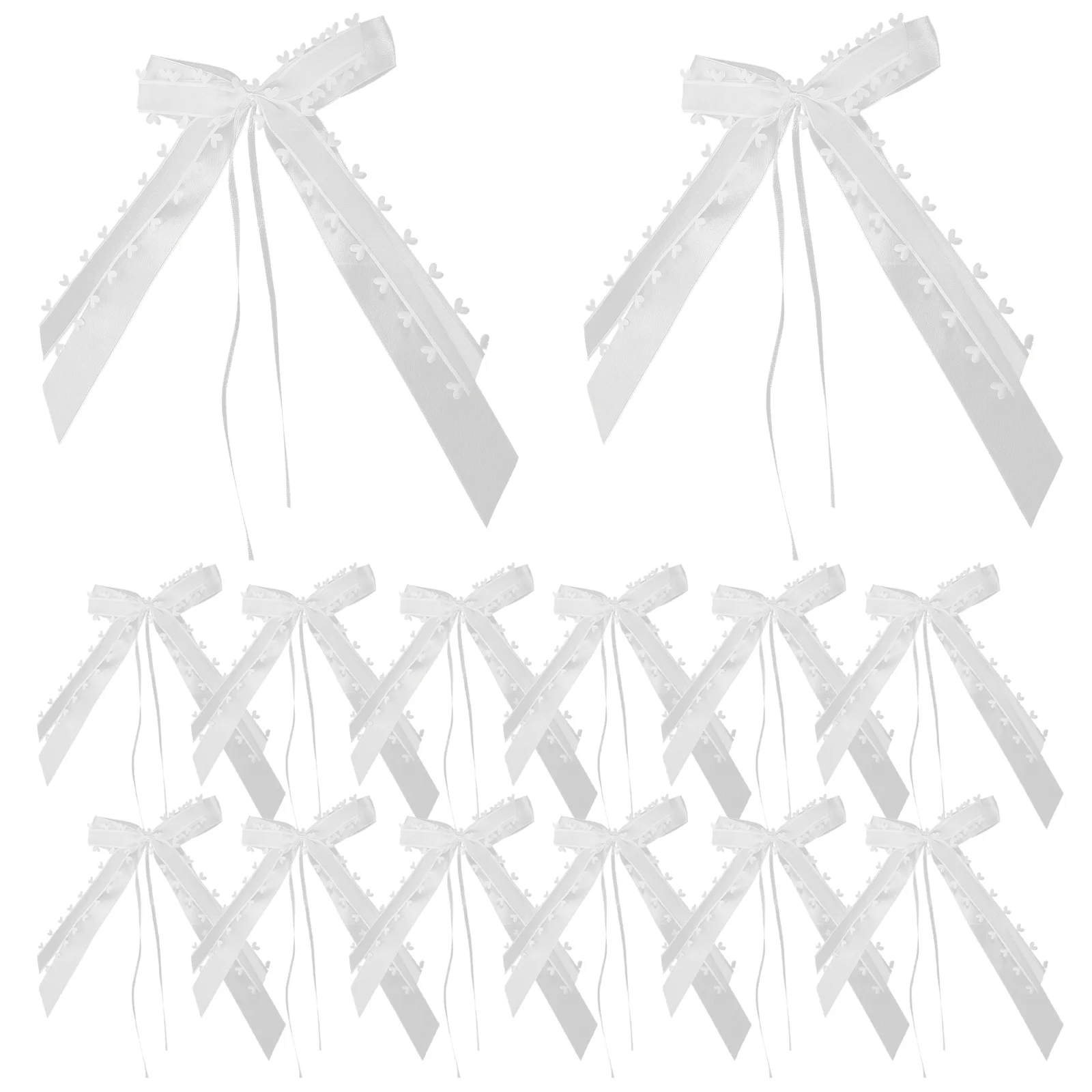 

Bows Bow Applique Ribbon Wedding Heart Tie Appliques Gauzegift Sewing Embellishment Bowtie Car Whitesmall Decors Satin Packaging