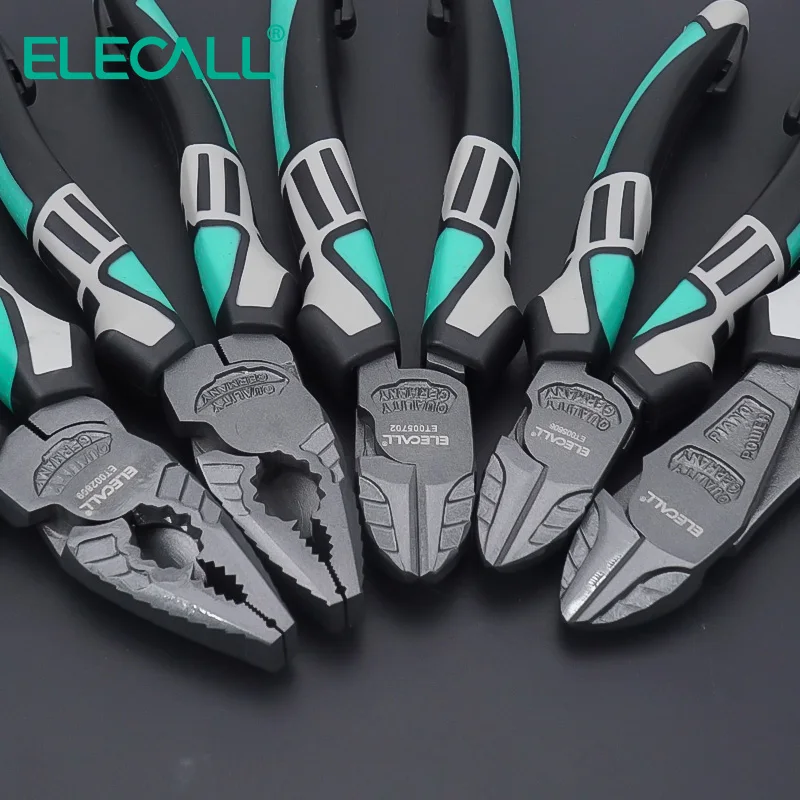 

ELECALL 6" 7" 8"Multifunctional Universal Diagonal Pliers Needle Nose Pliers Hardware Tools Electrician Universal Wire Cutters