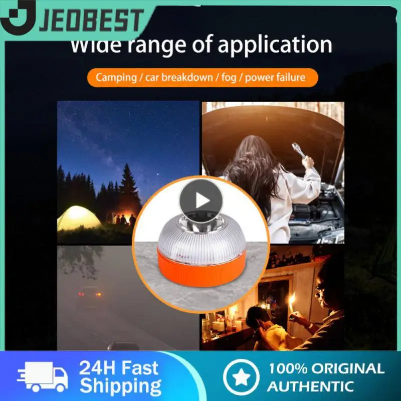 

Road Accident Lamp Rechargeable Car Emergency Light Strobe Light Magnetic Flash Beacon Safety Accessory Flashing Warning Light