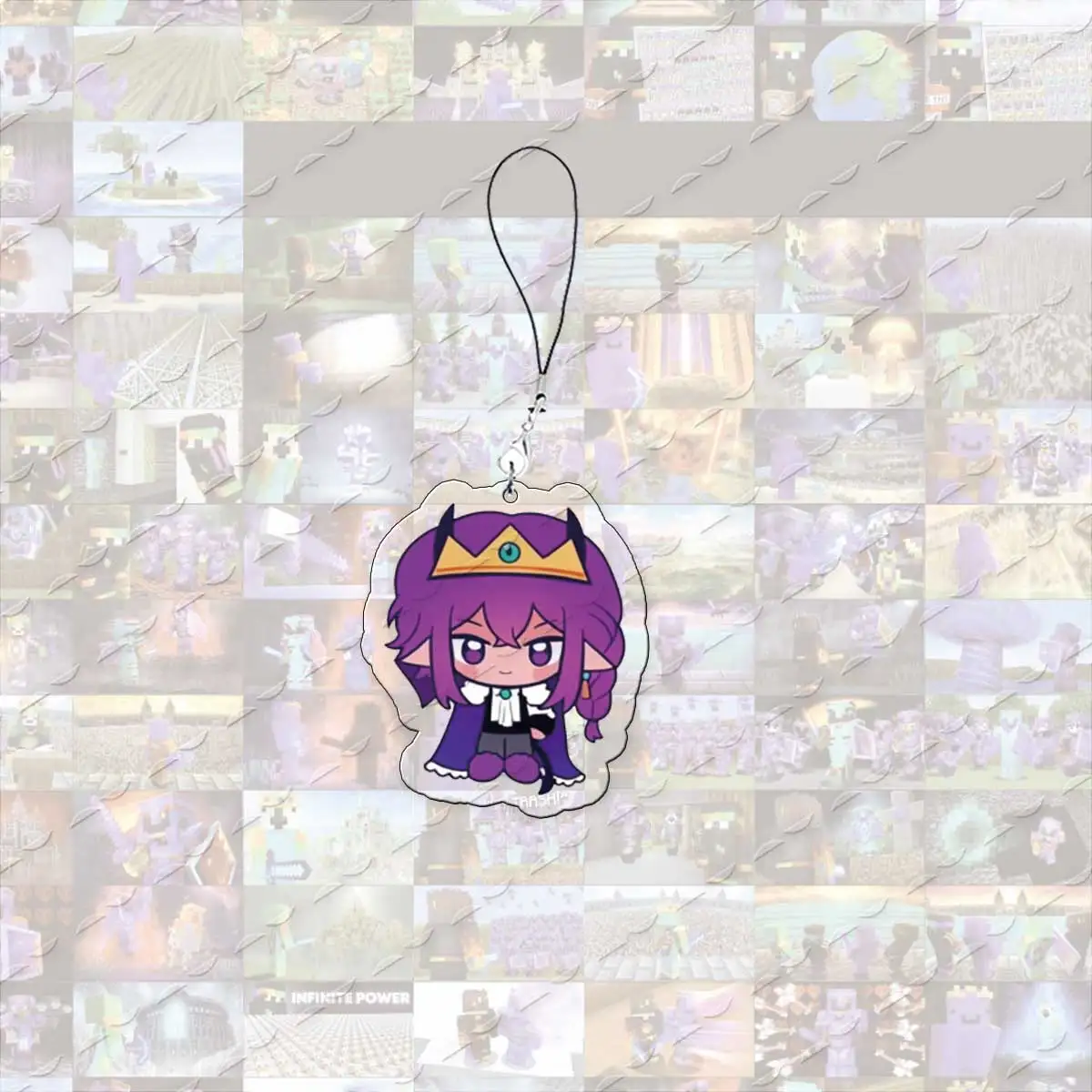 Фото Акриловые подвески для телефона Unstable Universe Chibi: SMP ParrotX2, Wemmbu, SpokeIsHere. Маленький кулон-брелок для телефона, цепочка для ключей, подарок для фанатов. №2