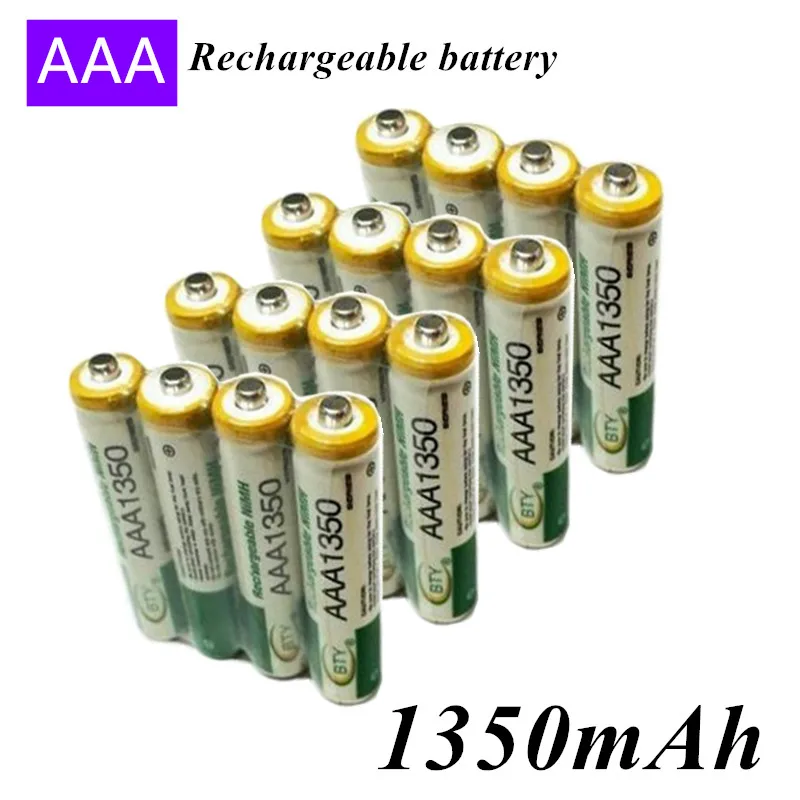 

2022 4-20PCS New AAA1350 battery 1800mAh 3A Rechargeable battery NI-MH 1.2 V AAA battery for Clocks, mice, computers, toys so on