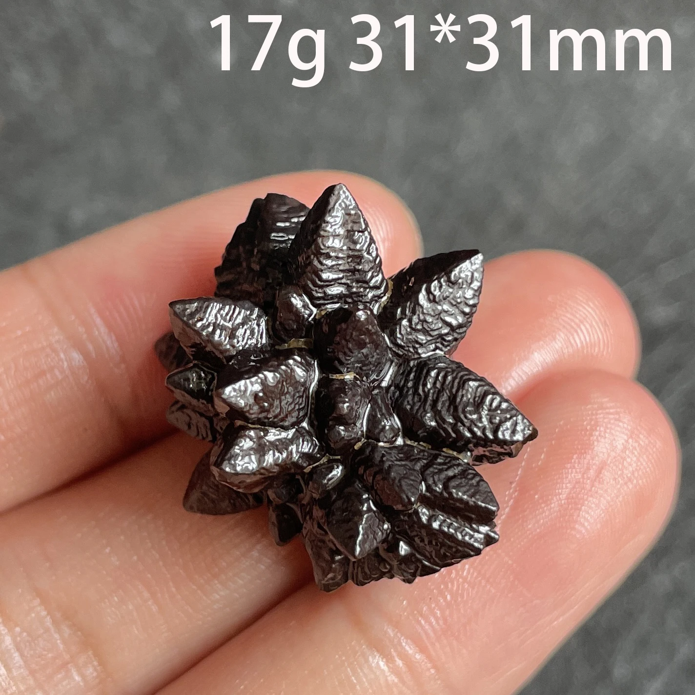 Природный Карбонат черный алмаз Несимметричное пророчество камень с