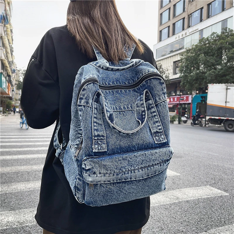 

College Teenager Large Travel Denim Dream Capacity For Bags Mara's Backpack Backbag Women Student Bagpack Girls Retro School