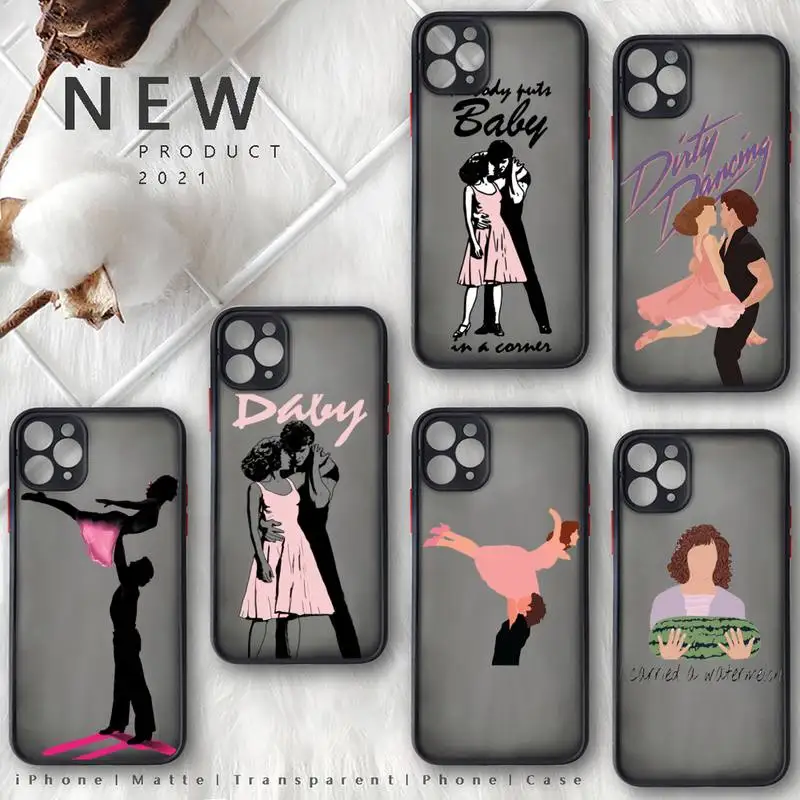 

Dirty Dancing Phone Case matte transparent For iphone 7 8 11 12 13 plus mini x xs xr pro max cover
