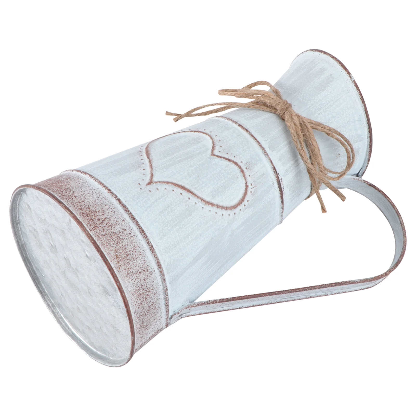 

Vase Flower Metal Pitcher Jug Can Vases Rustic Decorative Shabby Pot Farmhouse Galvanized Decor Tin Iron Buckets French Vintage