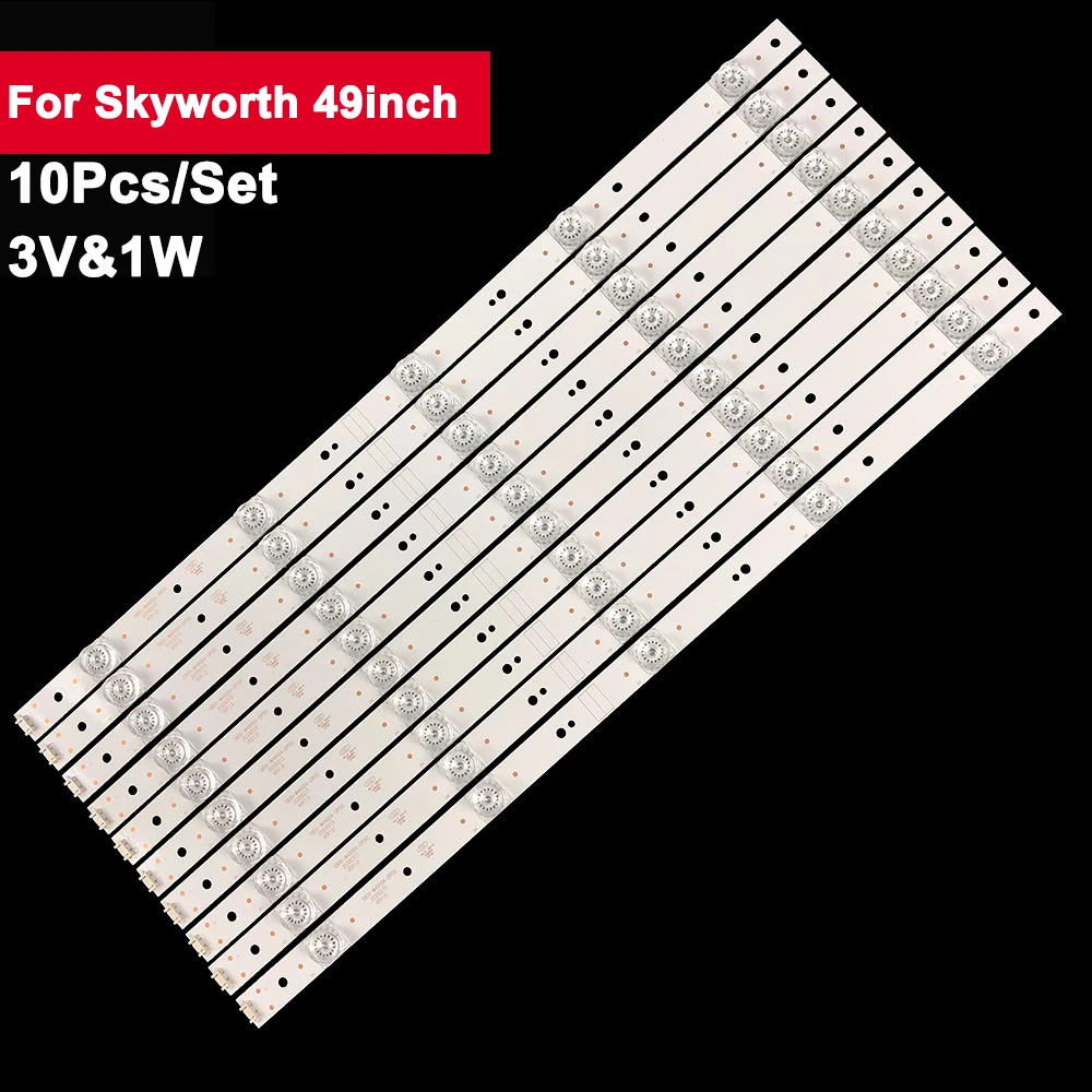 10 шт., подсветка телевизора 503 мм для Skyworth 49 дюймов, CRH-A49353510055BAREV1.0B 5800-W49004-0P00 SW49S6SUG