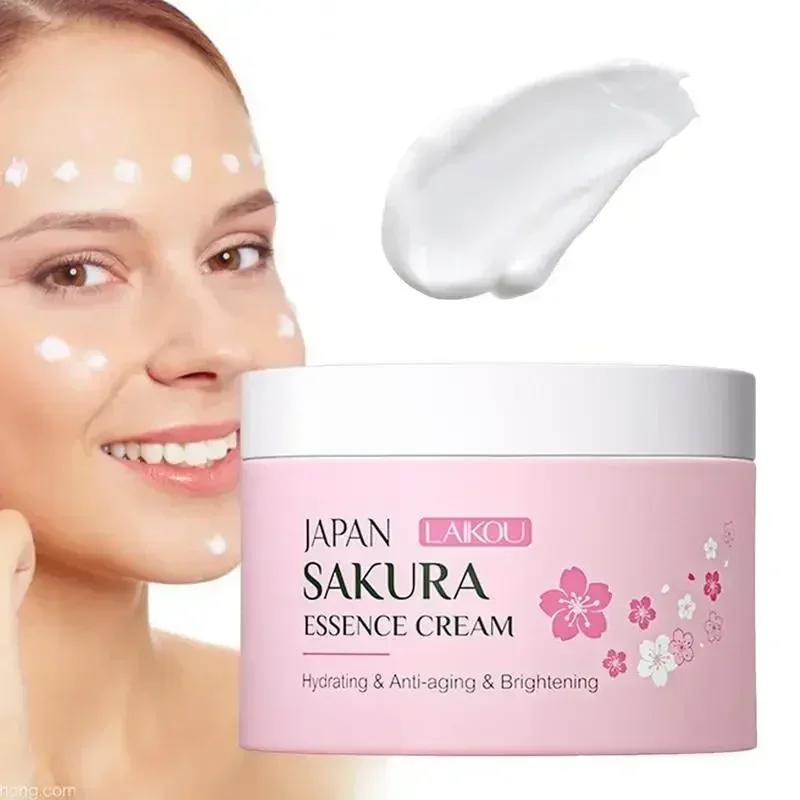 LAIKOU Japan Sakura Cream Cherry Blossom Укрепляющий увлажняющий крем для лица против старения
