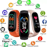 2022new m6 smart watch men women fitness sports smart band version bluetooth music heart rate take pictures smartwatch 2022