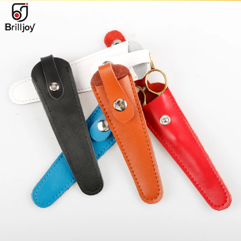 

Hair Scissor Storage Bag Leather Case Barber Packet Scissor Cover Shears Holster Hairdressing Scissors Bag Professional Cowhide