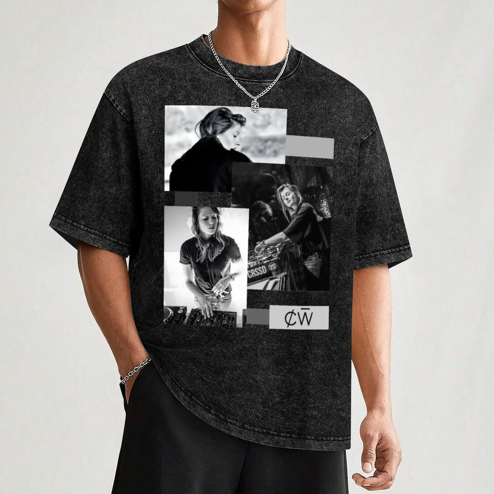 Charlotte de Witte черная футболка из хлопка