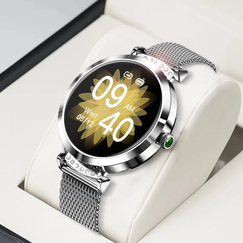 

IP68 Waterproof Smart Watch Women Lovely Bracelet Heart Rate Monitoring Alarm clock Smartwatch Ladies Connect IOS Android+ Gift