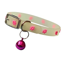 fluorescent silicone pet collar soft silicone fluorescent dogs collars luminous cats collars keep your pets be seen safe for