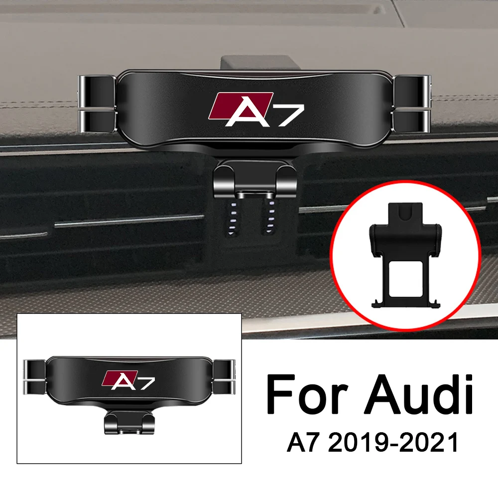 

2012-2018 2019-2021 For Audi A7 Car Mobile Phone Holder Air Vent Mounts Stand GPS Gravity Navigation Bracket