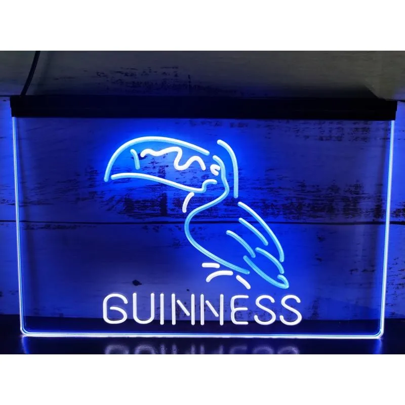 

Двухцветный светодиодный неоновый знак Guinness Toucan