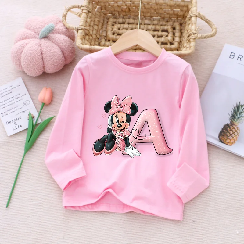 Одежда с Микки и Минни Маус осенняя одежда длинными рукавами рисунком аниме