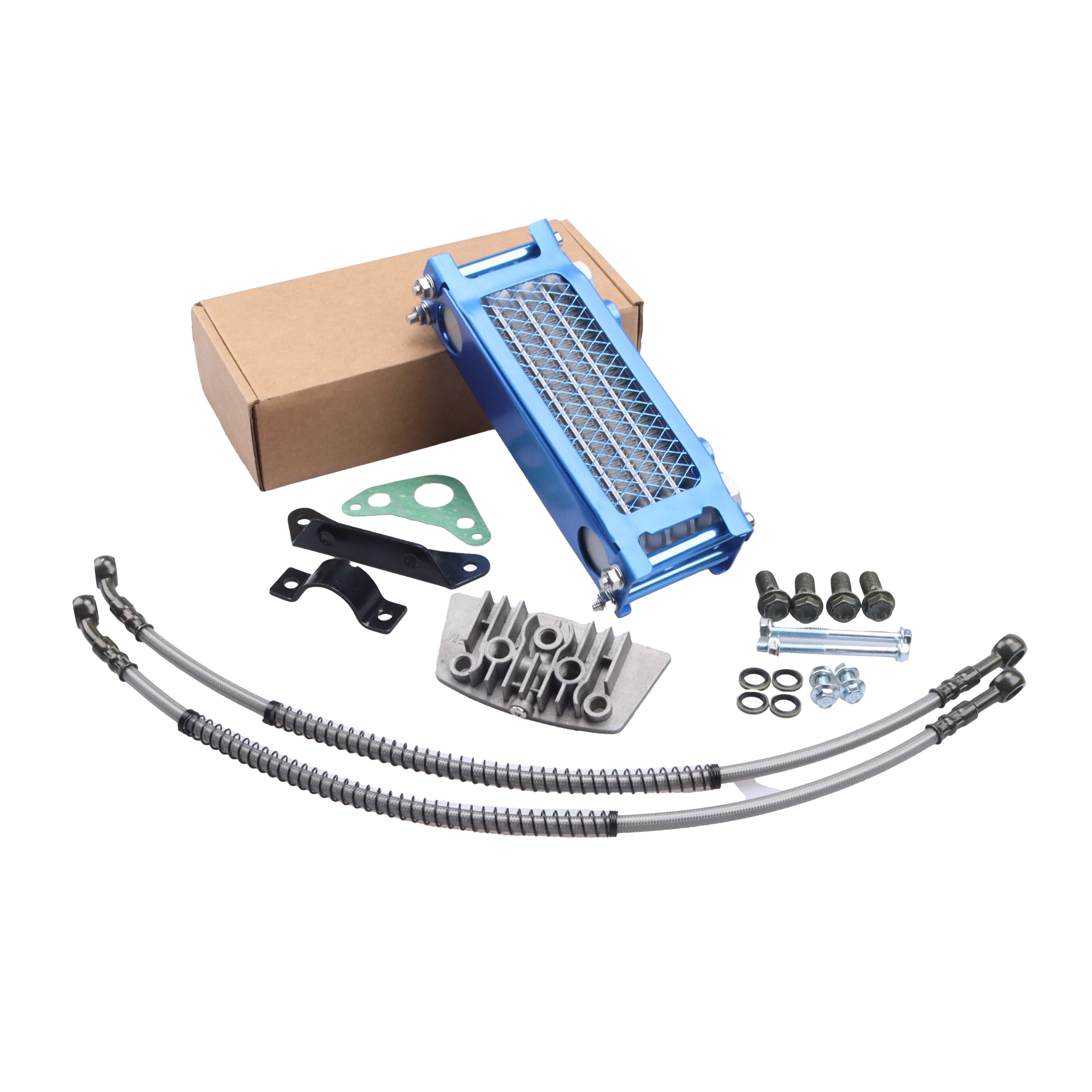 

Универсальный комплект масляного радиатора мотоцикла для питбайка/квадроцикла 50CC-140cc-радиатор охлаждения двигателя для внедорожных гонок на выносливость