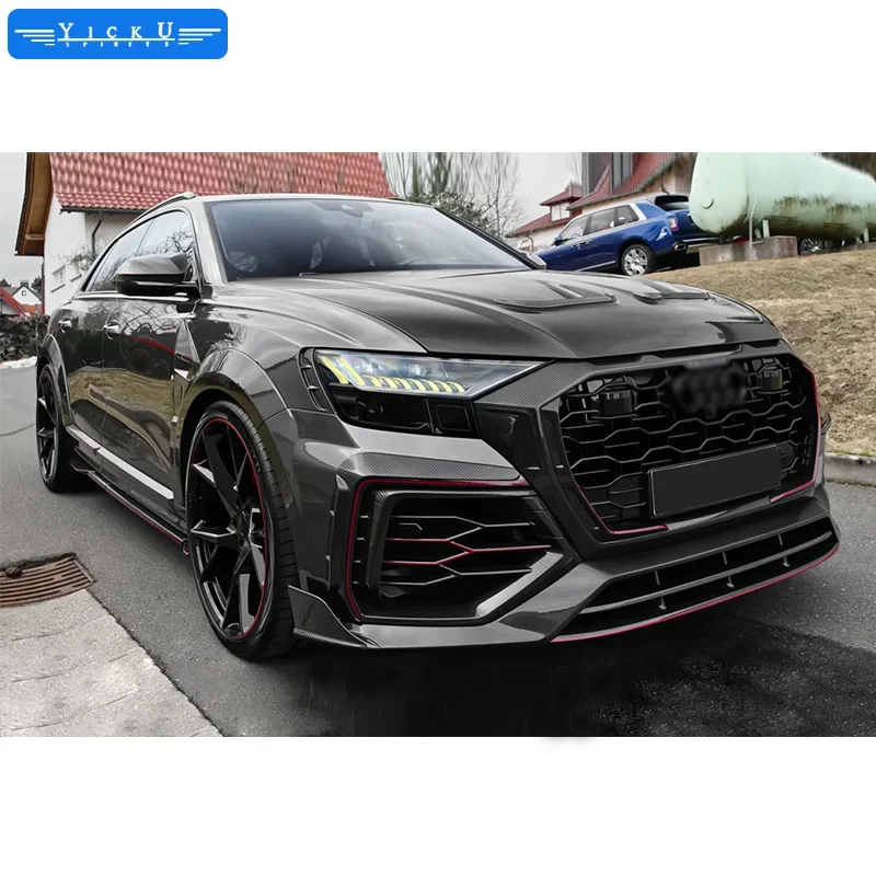 Подходит для Audi RS Q8 подтяжка лица mansoy сухой обвес из углеродного волокна передний